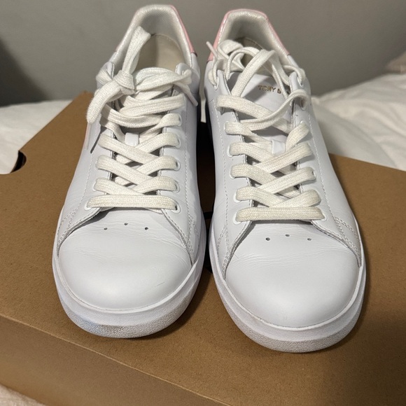 Tory Burch White and Pink Sneakers - Picture 12 of 13